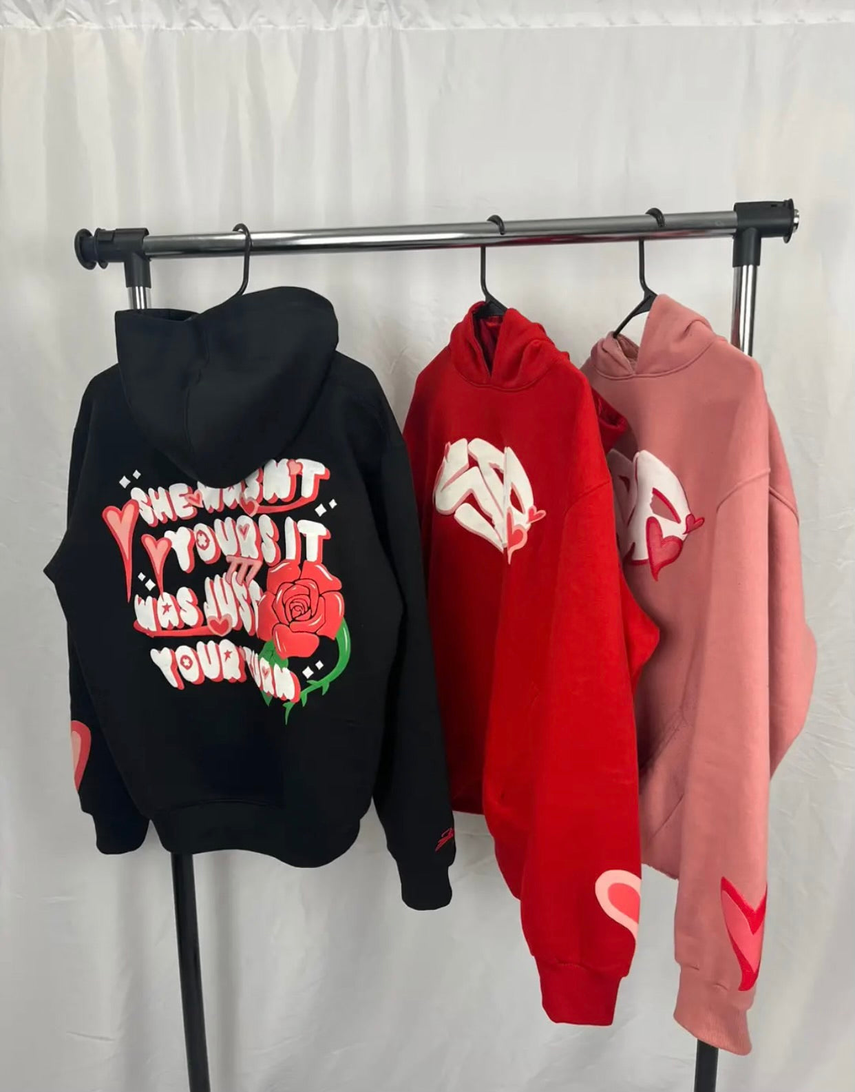 Heart Drip Hoodie Back