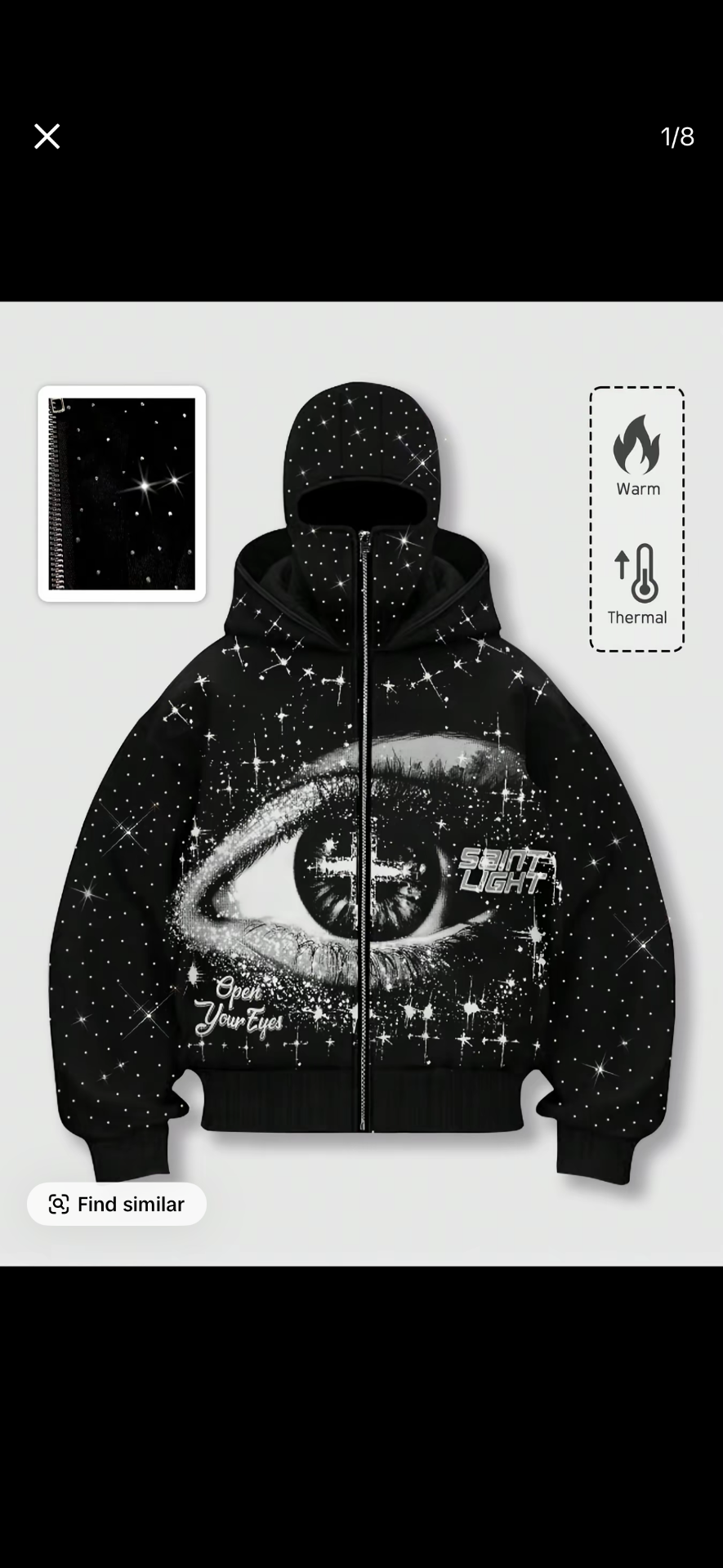 Open Your Eyes Jacket Front