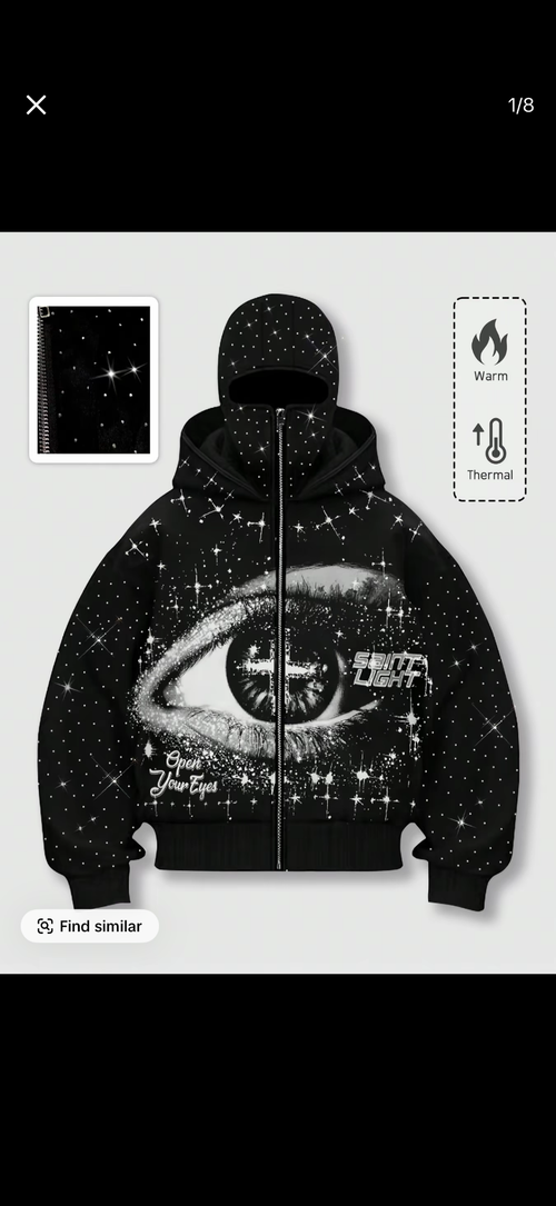 Open Your Eyes Jacket Front